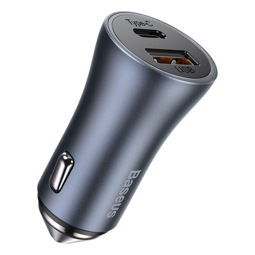Baseus Autonabíječka Golden Pro 40W USB-A USB-C Tmavě šedá - náhled 4