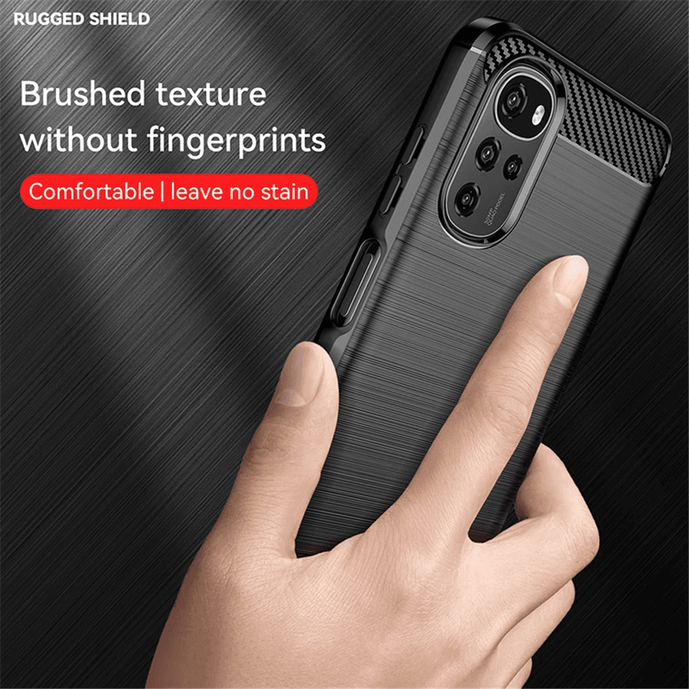 Techsuit Karbon Silikon Motorola Moto G22 Černý - náhled 4
