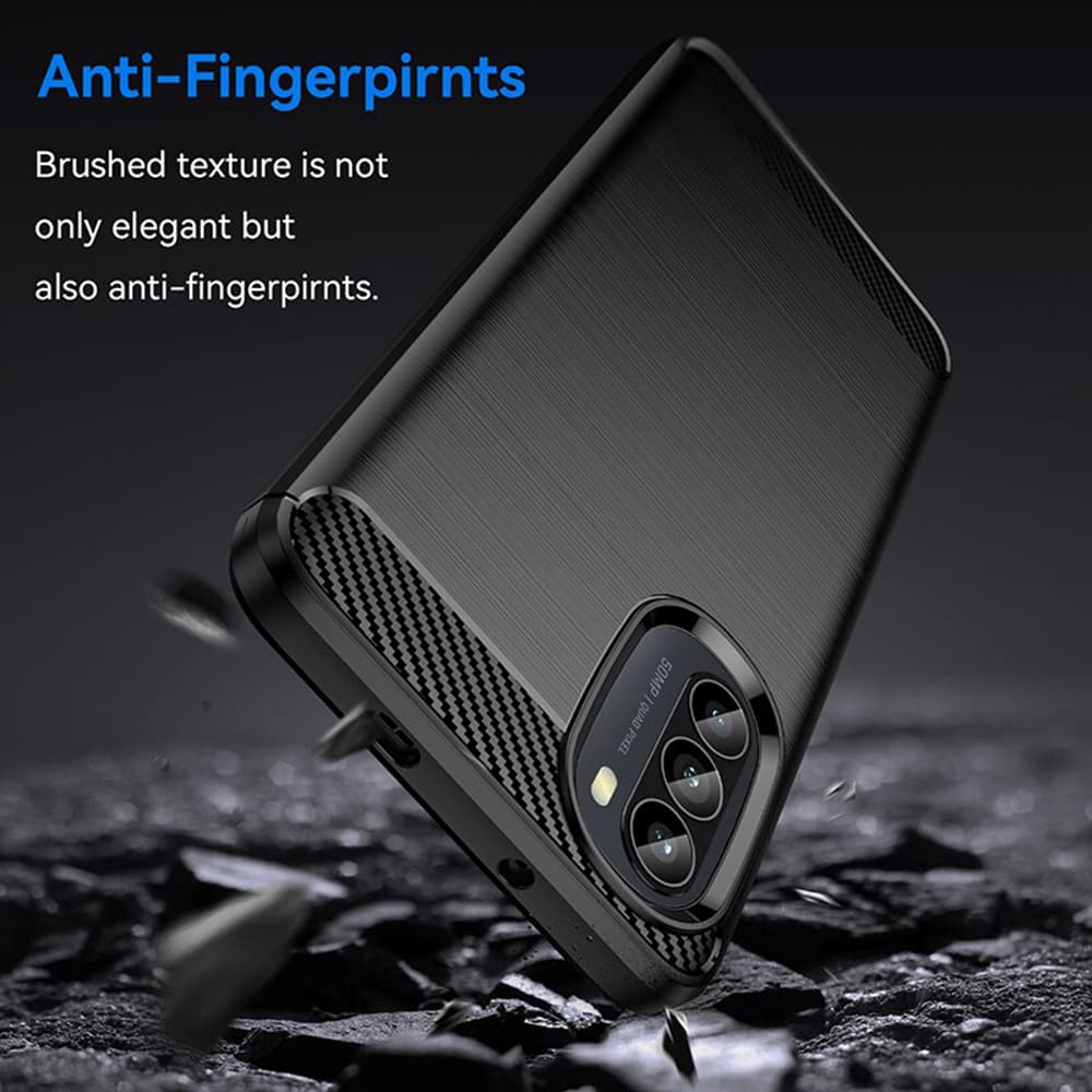 Techsuit karbon silikon Motorola Moto G52 4G Moto G82 5G černý - náhled 4