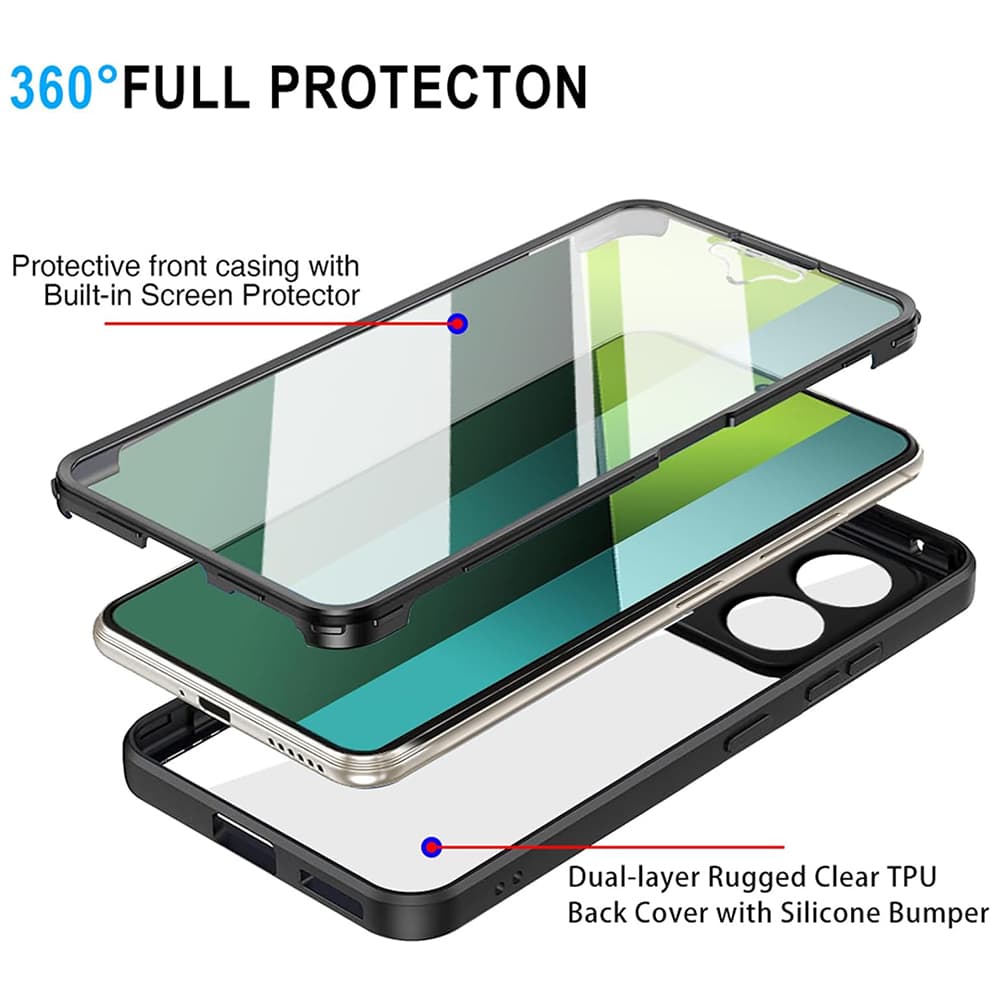 Ochranný kryt Techsuit ColorVerse 360 pro Xiaomi Redmi Note 13 5G fialový - náhled 4