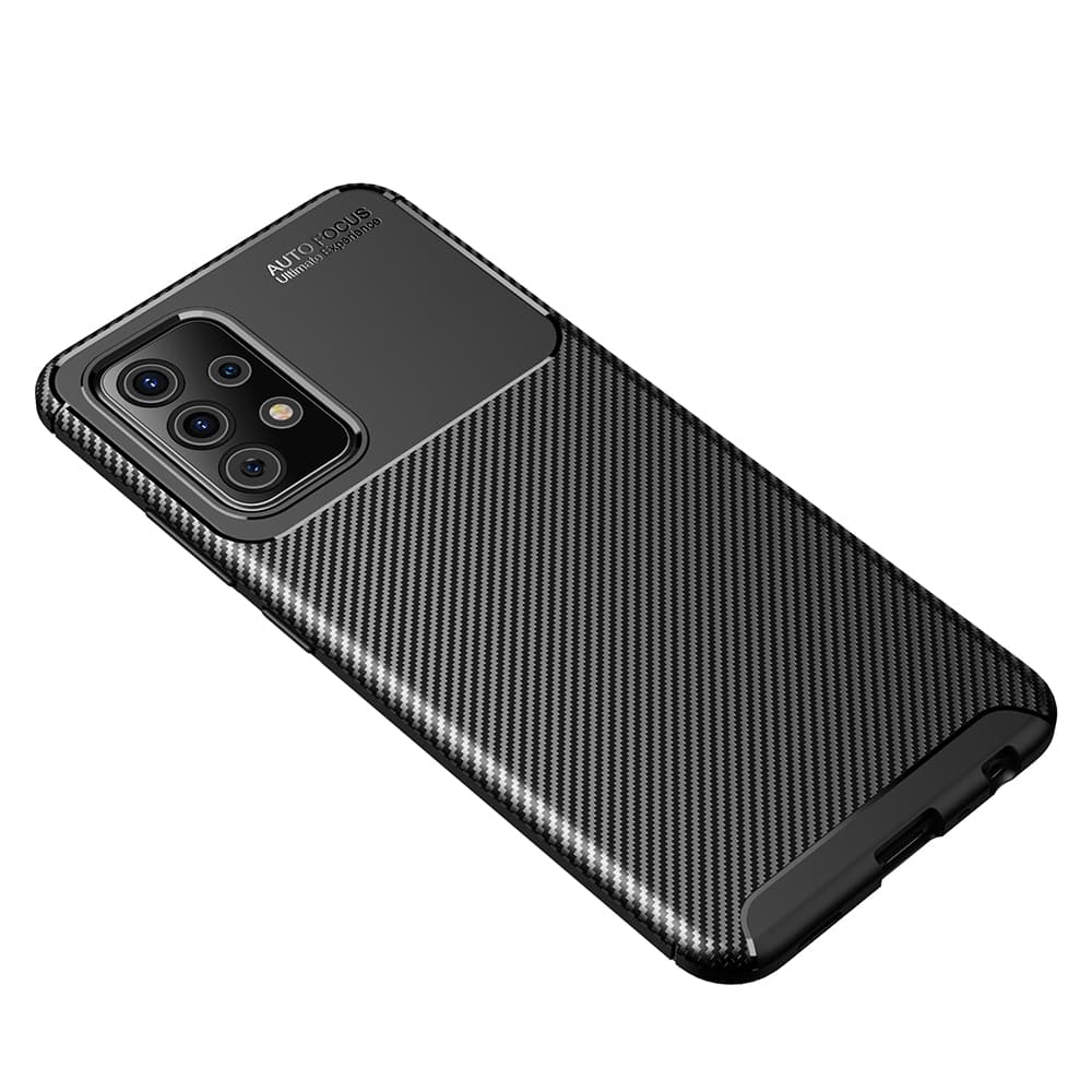 Techsuit CarbonFiber obal Samsung Galaxy A52 4G 5G Black - náhled 4