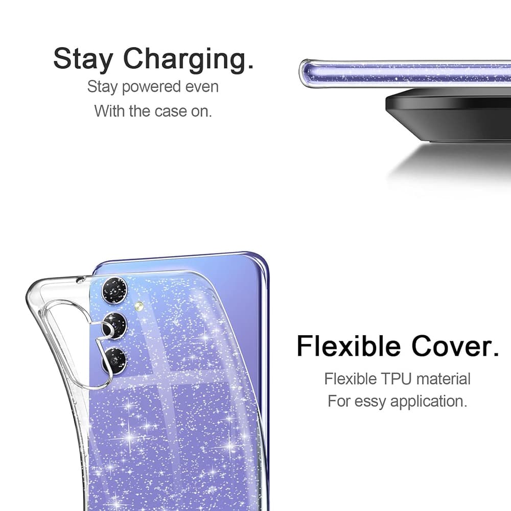 Techsuit SparkleSkin Series Samsung Galaxy A54 Clear - náhled 4