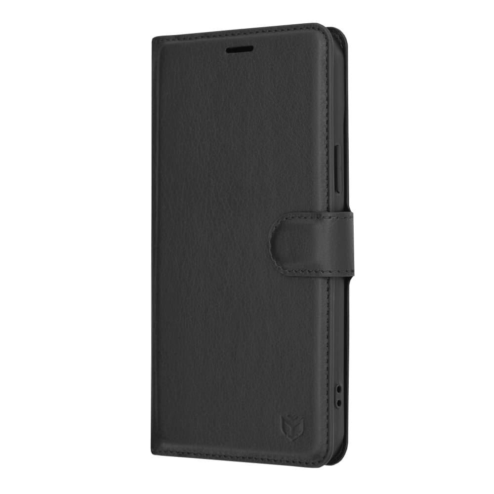 Techsuit Kožené pouzdro iPhone 15 Plus Černá - náhled 4