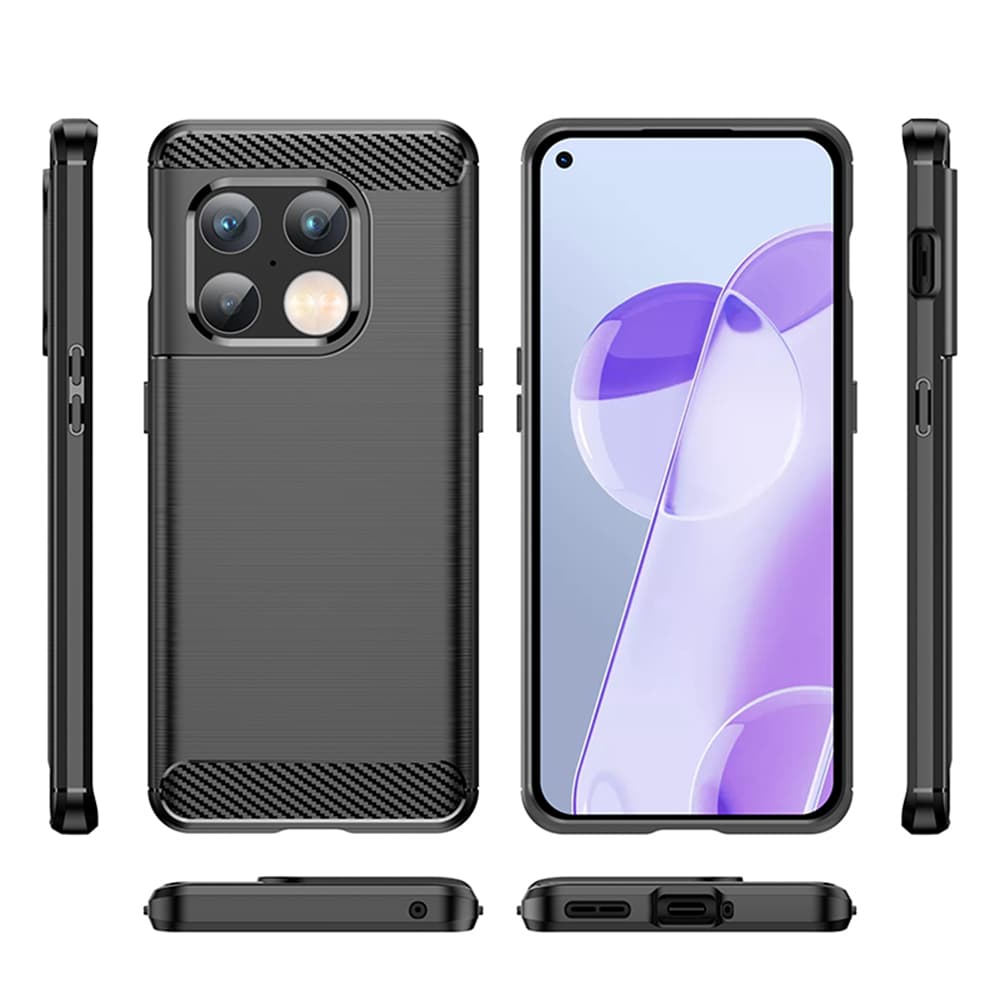 Techsuit Karbon Silikon OnePlus 10 Pro 5G Černý - náhled 4