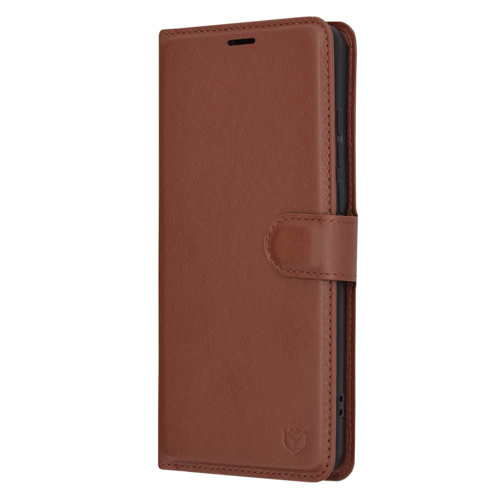 Techsuit Kožené folio OnePlus 12 Hnědé - náhled 4