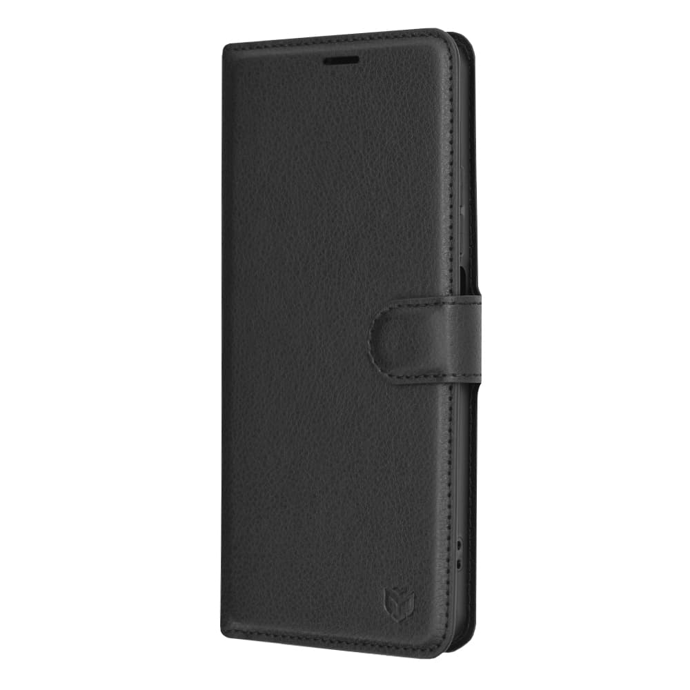 Techsuit Kožené pouzdro Realme C67 4G Černá - náhled 4