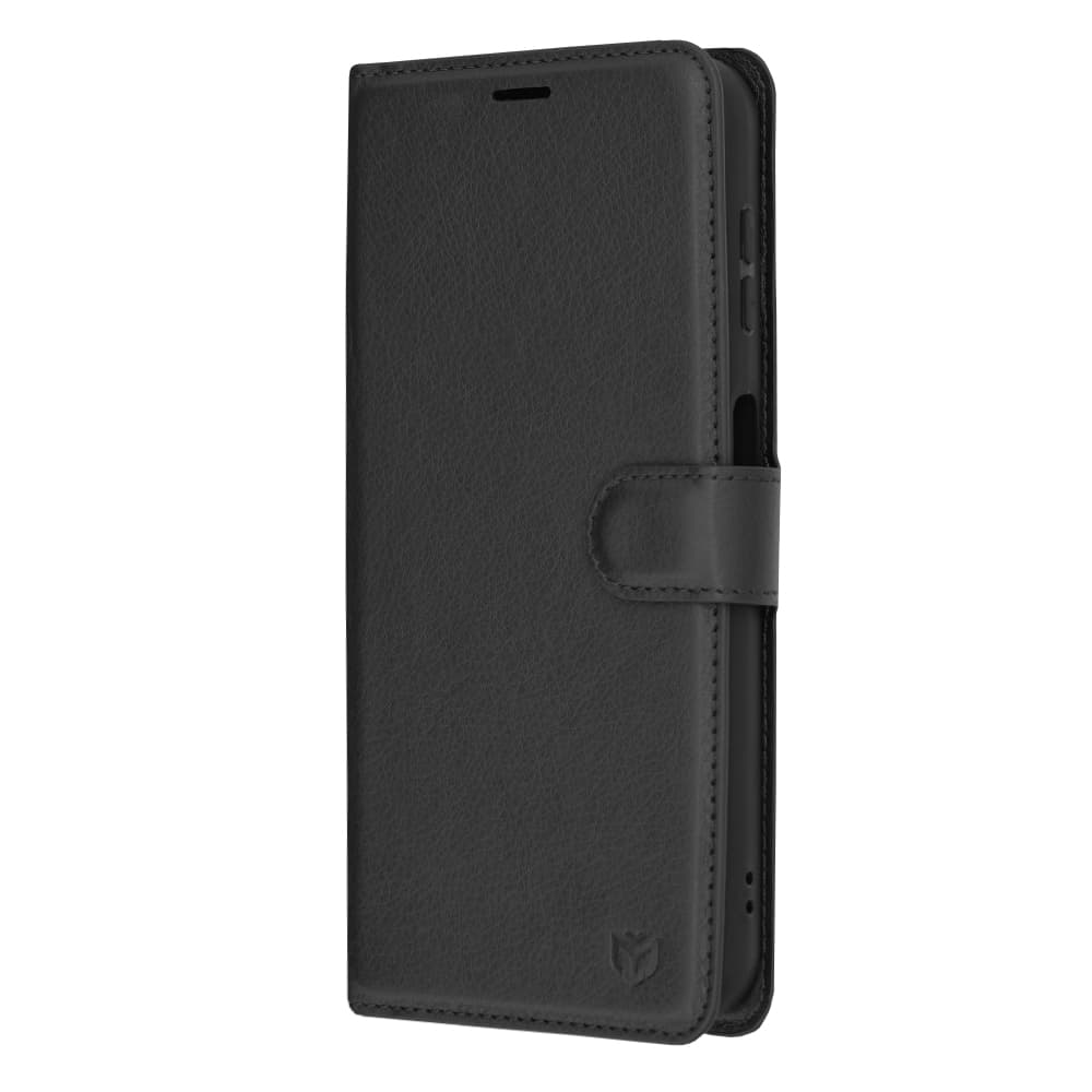 Techsuit Kožené pouzdro Samsung Galaxy A14 4G A14 5G Černé - náhled 4