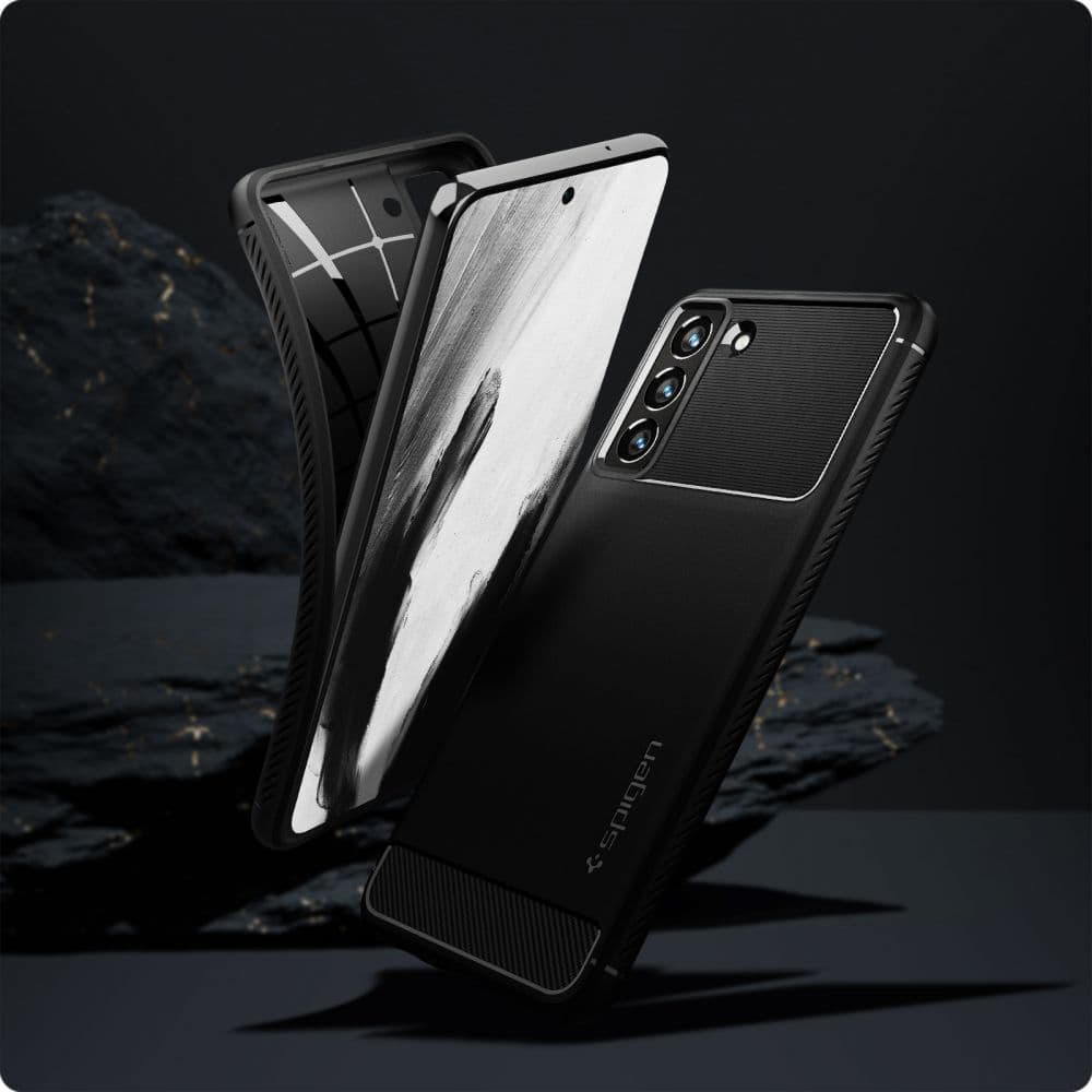 Spigen Odolné pouzdro Samsung Galaxy S21 FE Černé - náhled 4