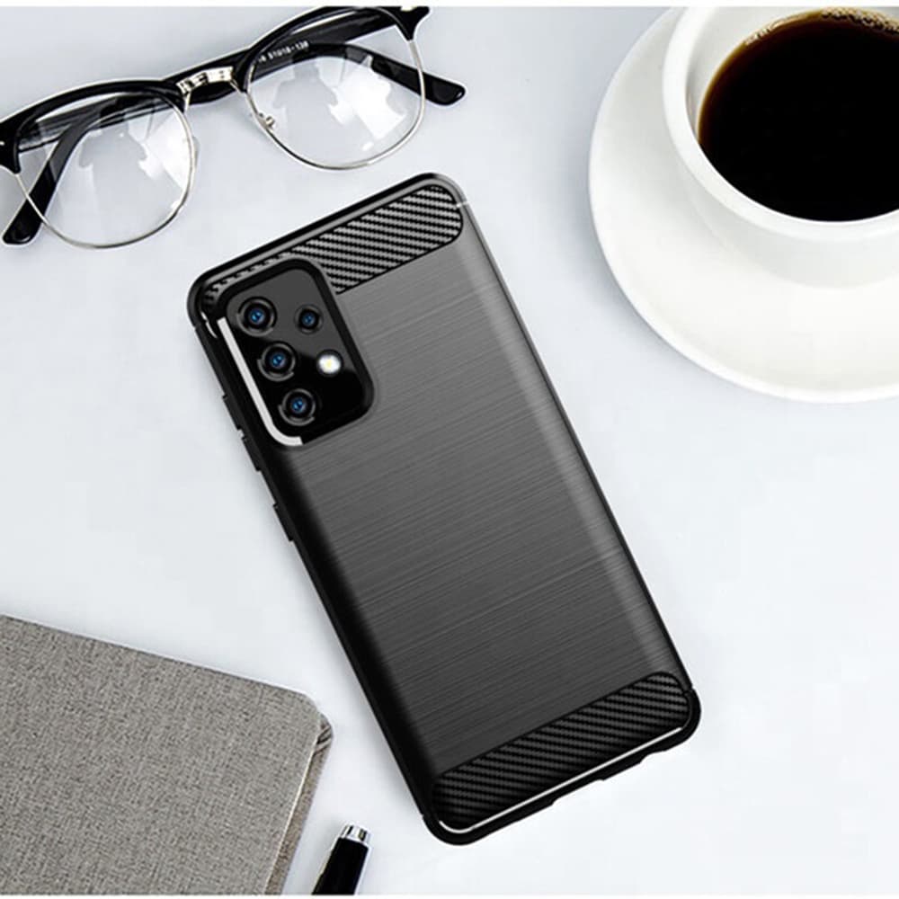 Techsuit Karbon Silikon Samsung Galaxy A53 5G Černý - náhled 4