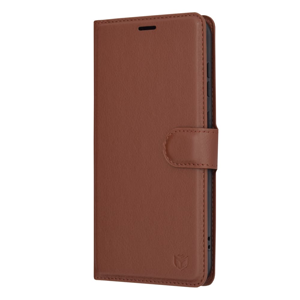 Techsuit Kožené pouzdro Samsung Galaxy S23 Plus Hnědý - náhled 4