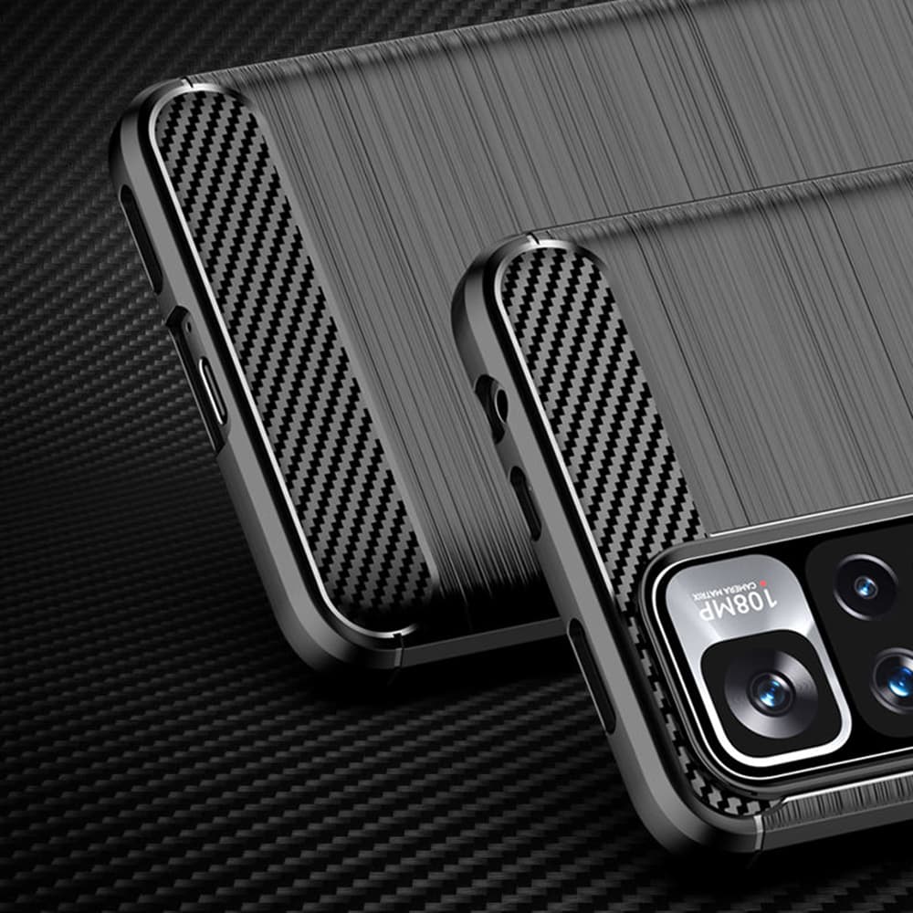 Techsuit Karbon Silikon Xiaomi Redmi Note 11 Pro+ 5G Černý - náhled 4
