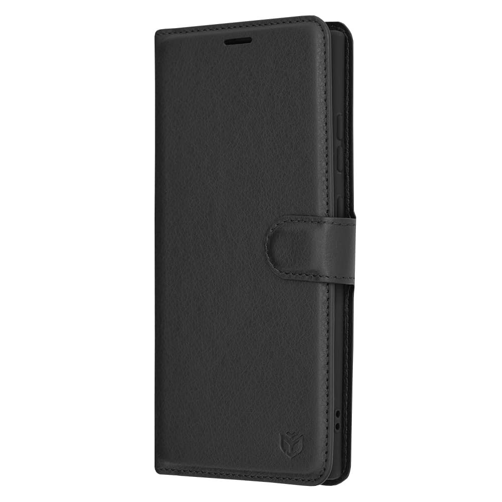 Techsuit Kožené pouzdro Samsung Galaxy S24 Ultra Černá - náhled 4