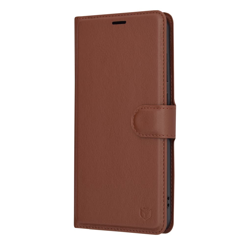 Techsuit Kožené pouzdro Samsung Galaxy S24 Plus Hnědý - náhled 4