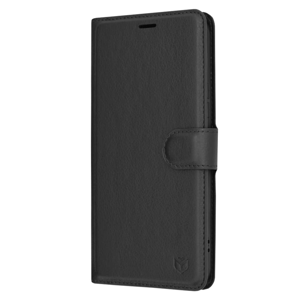 Techsuit Kožené pouzdro Samsung Galaxy A54 Černá - náhled 4