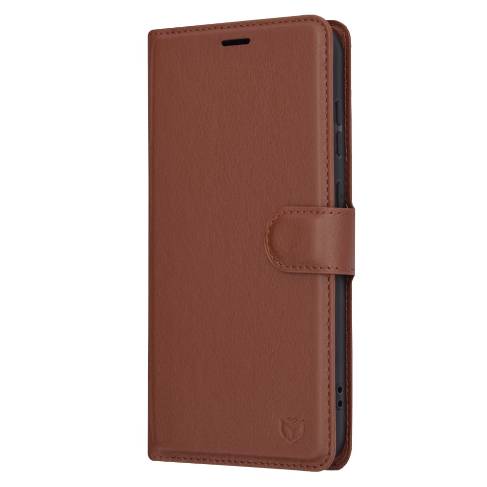 Techsuit Kožené Folio Samsung Galaxy S23 FE Hnědý - náhled 4