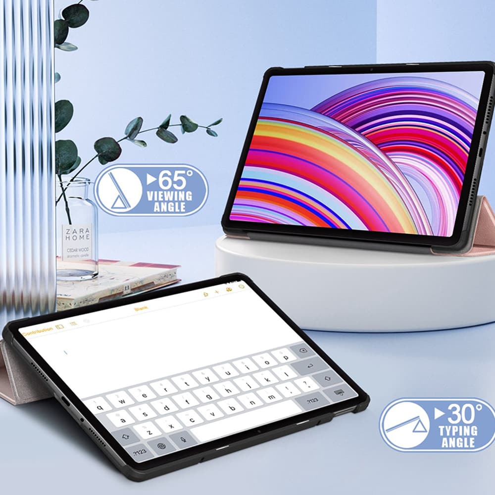 Techsuit FoldPro pouzdro pro Xiaomi Redmi Pad Pro Růžové zlato - náhled 4