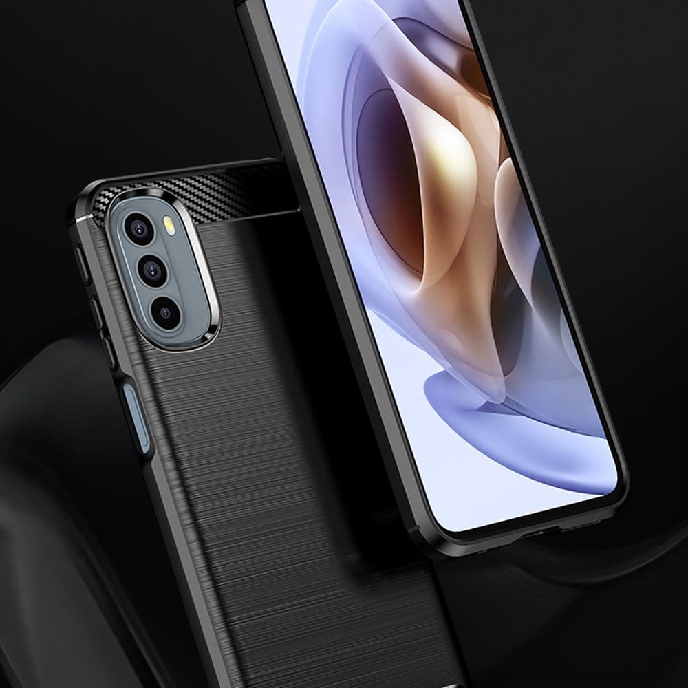 Techsuit Karbon Silikon Moto G31 4G Moto G41 4G Black - náhled 4