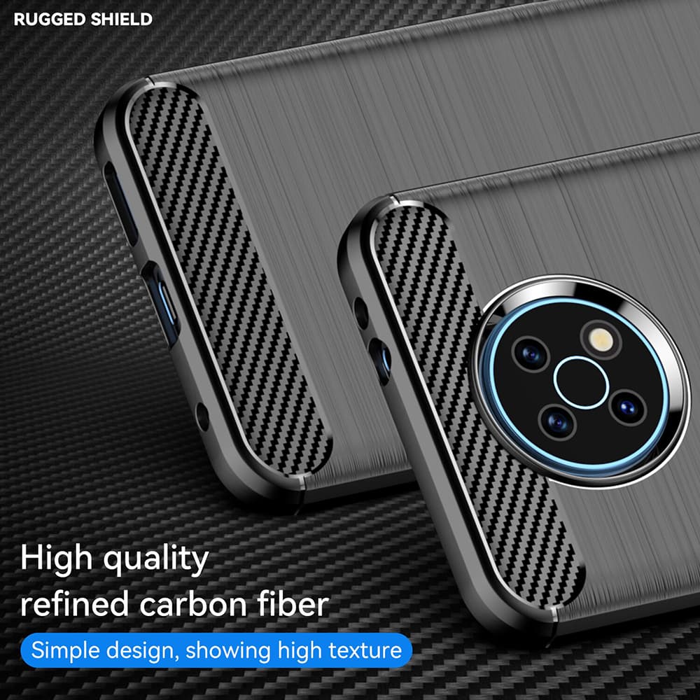 Techsuit Carbon Silicone Nokia G50 Černá - náhled 4