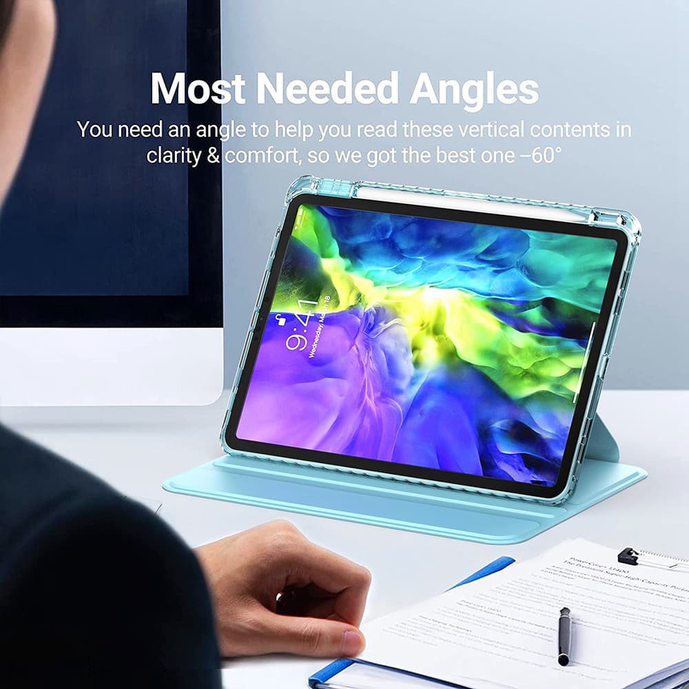 Techsuit Křišťálová Vize Fialové pouzdro iPad Pro 11 2024 2025 - náhled 4