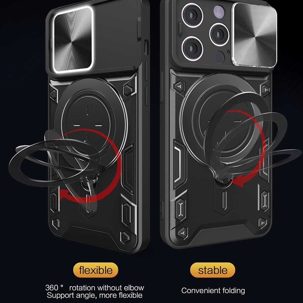 Techsuit CamGuard Pro iPhone 13 Pro Červený - náhled 4