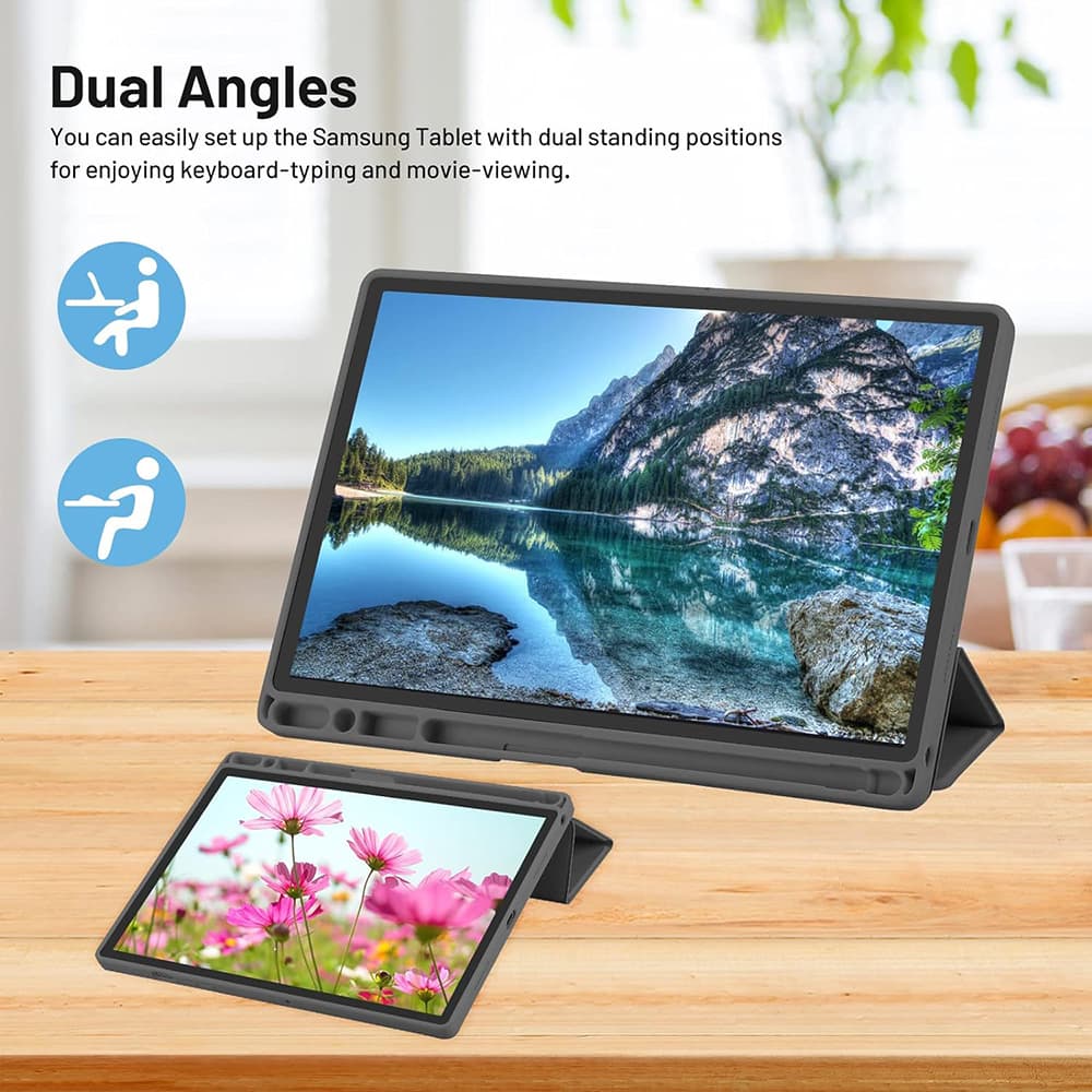 Techsuit Trifold držák pera Samsung Tab A8 10.5 Matcha zelená - náhled 4