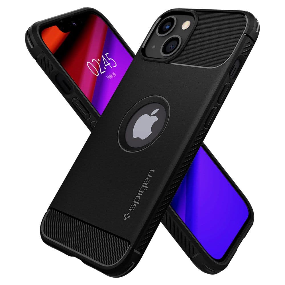 Spigen Rugged Armor iPhone 13 Černá - náhled 4