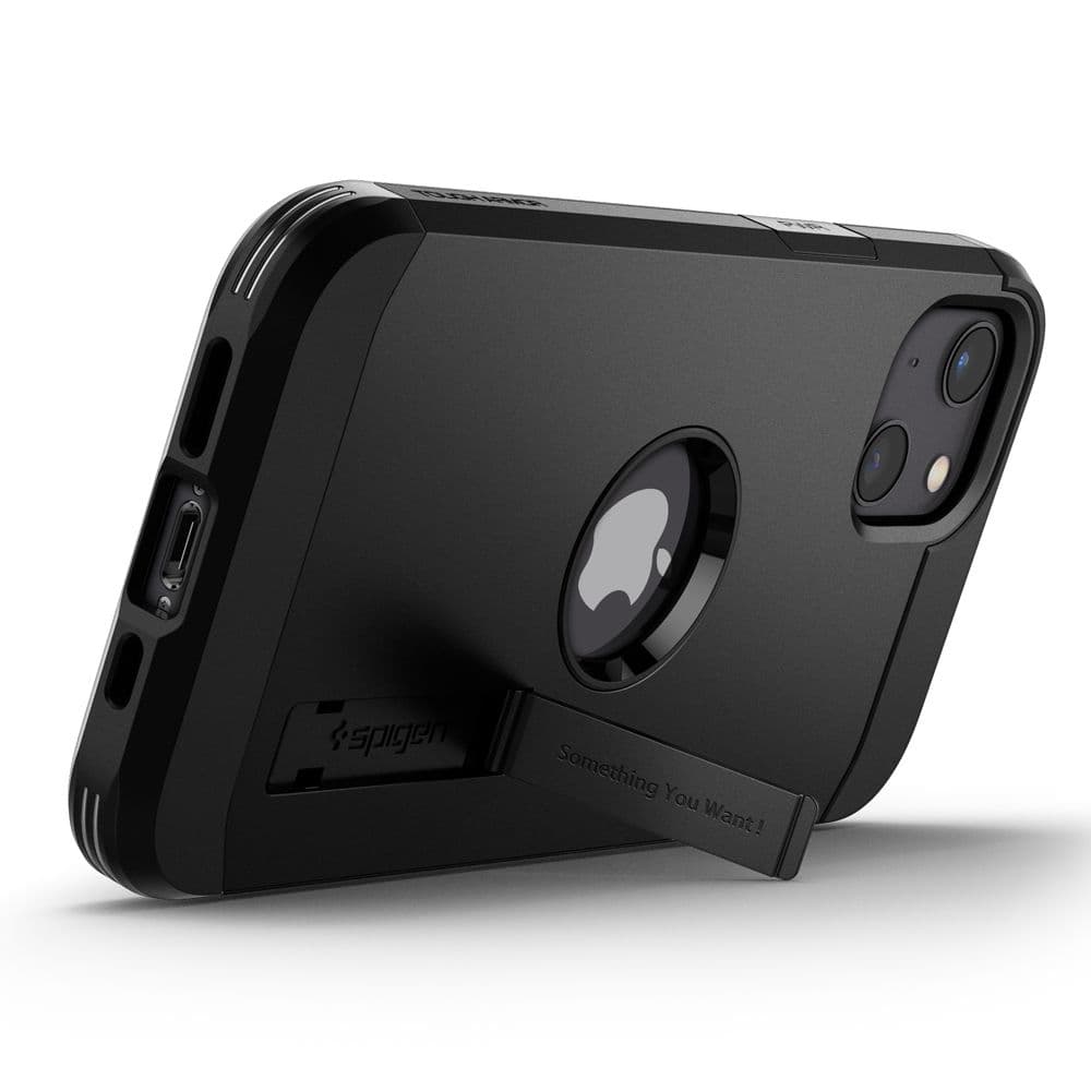 Spigen Odolné pouzdro iPhone 13 Černé - náhled 4