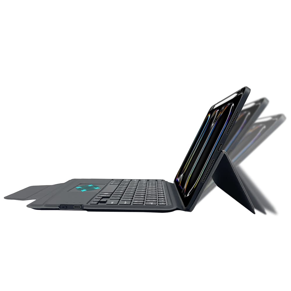 Techsuit KeyTab Pro RGB klávesnice iPad Pro 11 2024 2025 Černá - náhled 4