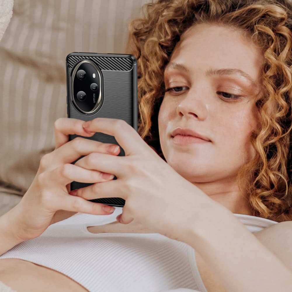 Techsuit Karbon Silikon Honor 200 Pro Černý - náhled 4