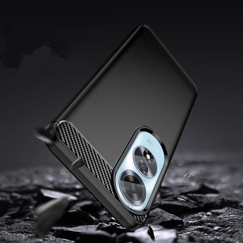 Techsuit Karbon Silikon Oppo A60 4G Black - náhled 4
