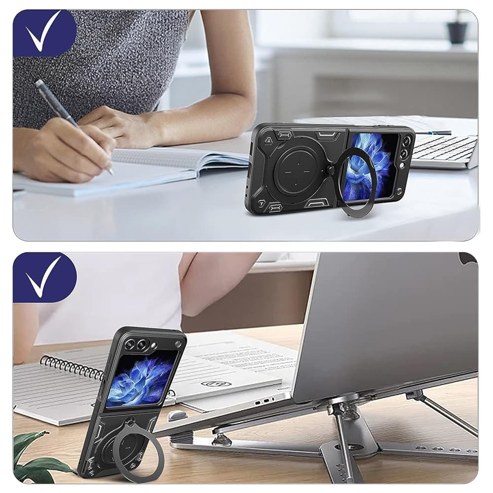 Techsuit CamGuard Pro Samsung Galaxy Z Flip6 Flip7 FE Černá - náhled 4