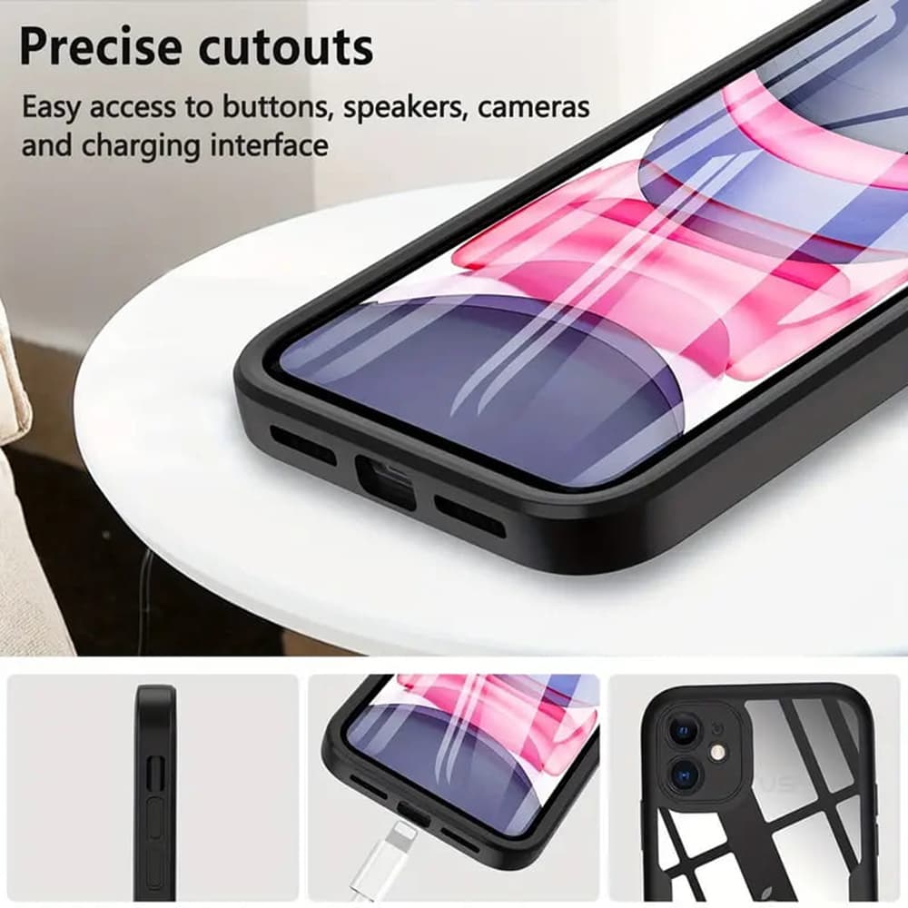 Techsuit ColorVerse 360 Series Screen Protector iPhone 15 Pro Purple - náhled 4