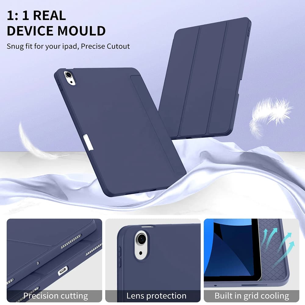Techsuit Flex Trifold s držákem na tužku pro iPad Air 11 Gray - náhled 4