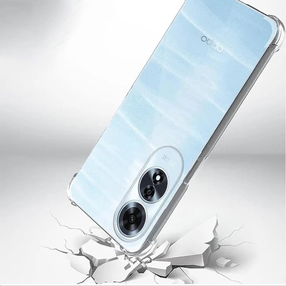 Techsuit Nárazuvzdorný průhledný silikon Oppo A60 4G Clear - náhled 4