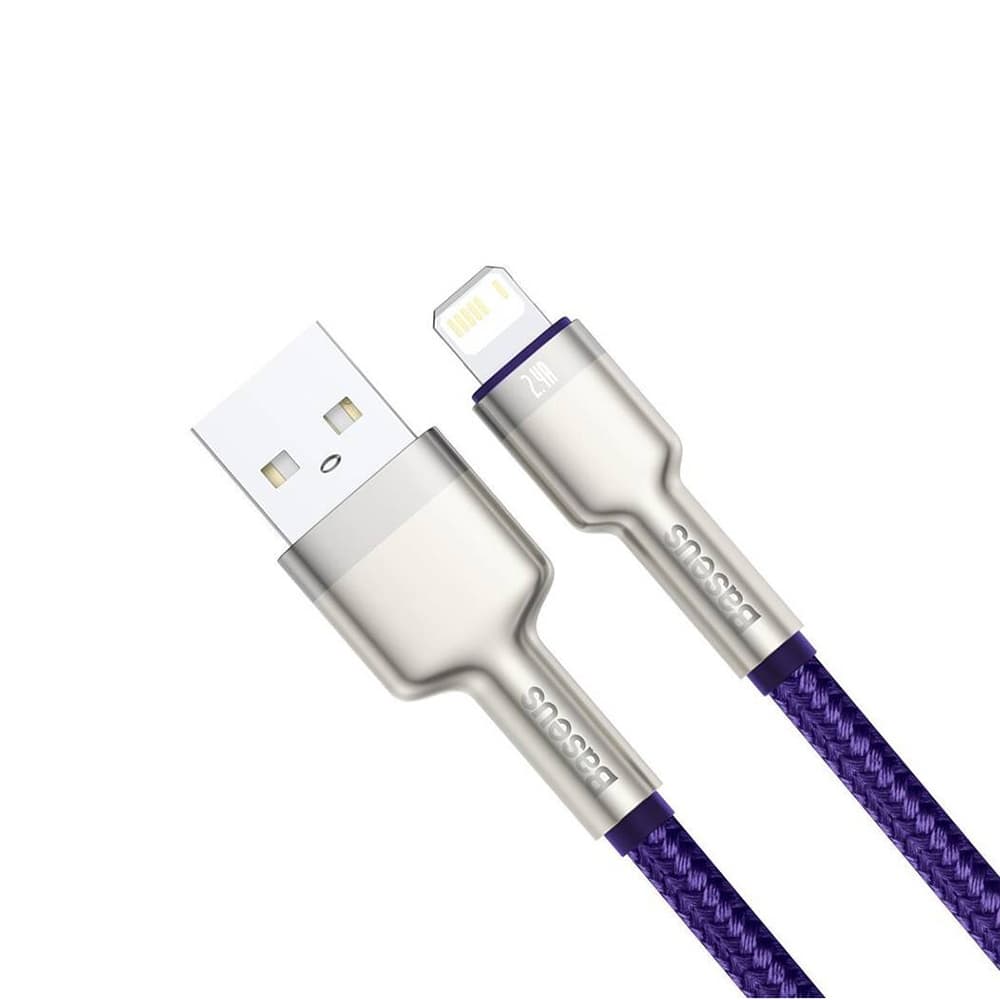 Baseus Cafule Series Metal USB to Lightning kabel 1m Purple - náhled 4