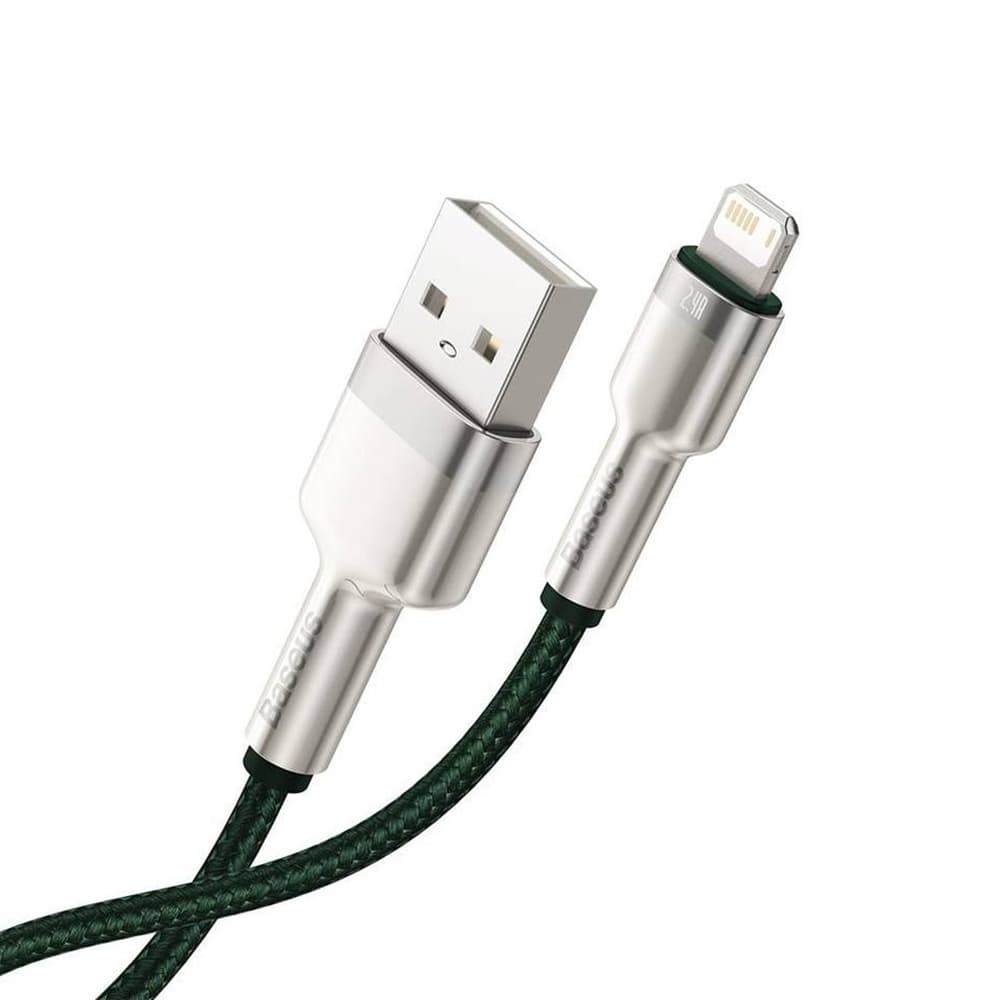 Baseus Cafule Metal CALJK-A06 Lightning kabel 1m 2.4A Green - náhled 4