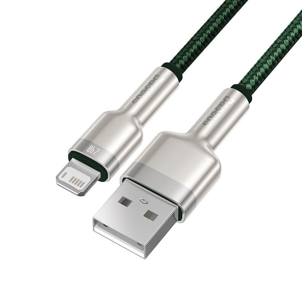 Baseus Cafule datový kabel USB Lightning 2.4A 2m Green - náhled 4