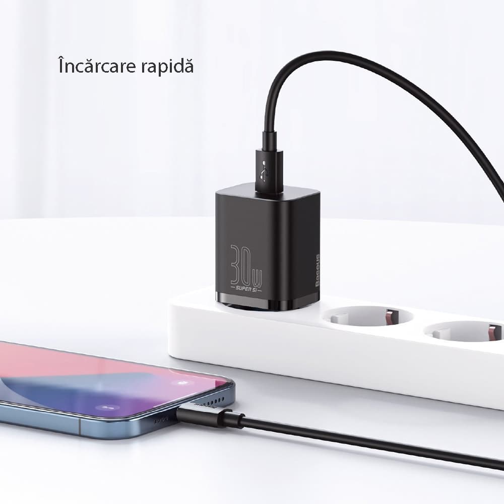 Baseus Super Si CCSUP-J01 nabíječka Type C 30W černá - náhled 4
