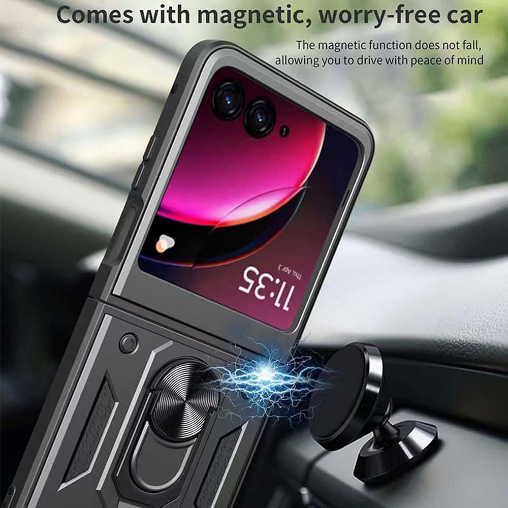 Techsuit CamShield Series kryt Motorola Razr 50 60 černý - náhled 4