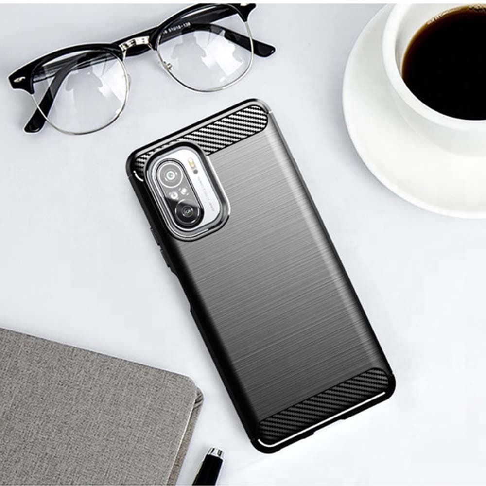 Techsuit Karbon Silikon Xiaomi Mi 11i Poco F3 Černý - náhled 4