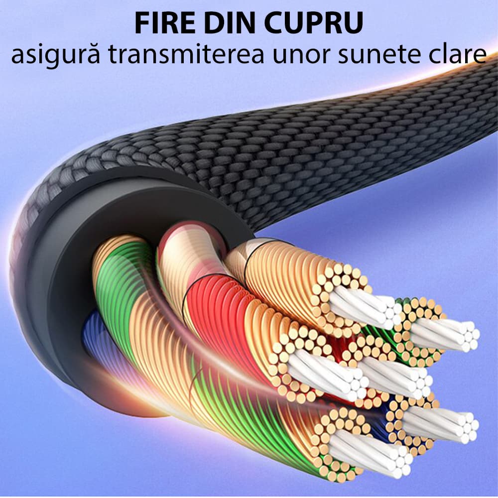 Yesido Audio kabel adaptér YAU19 Type-C na Jack 3.5mm Černý - náhled 4