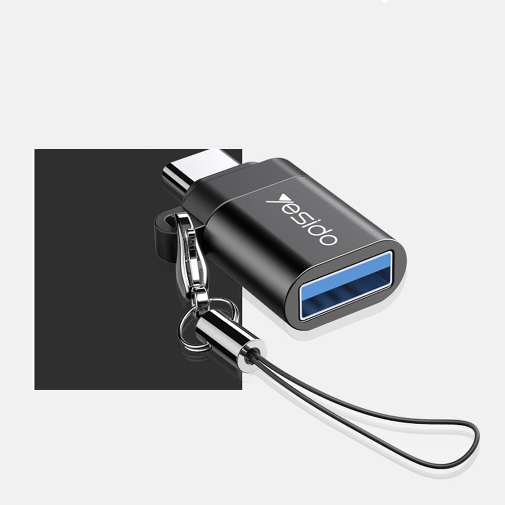 Yesido OTG Adaptér GS06 Type-C na USB 3.0 Plug Play 5Gbps Černý - náhled 4