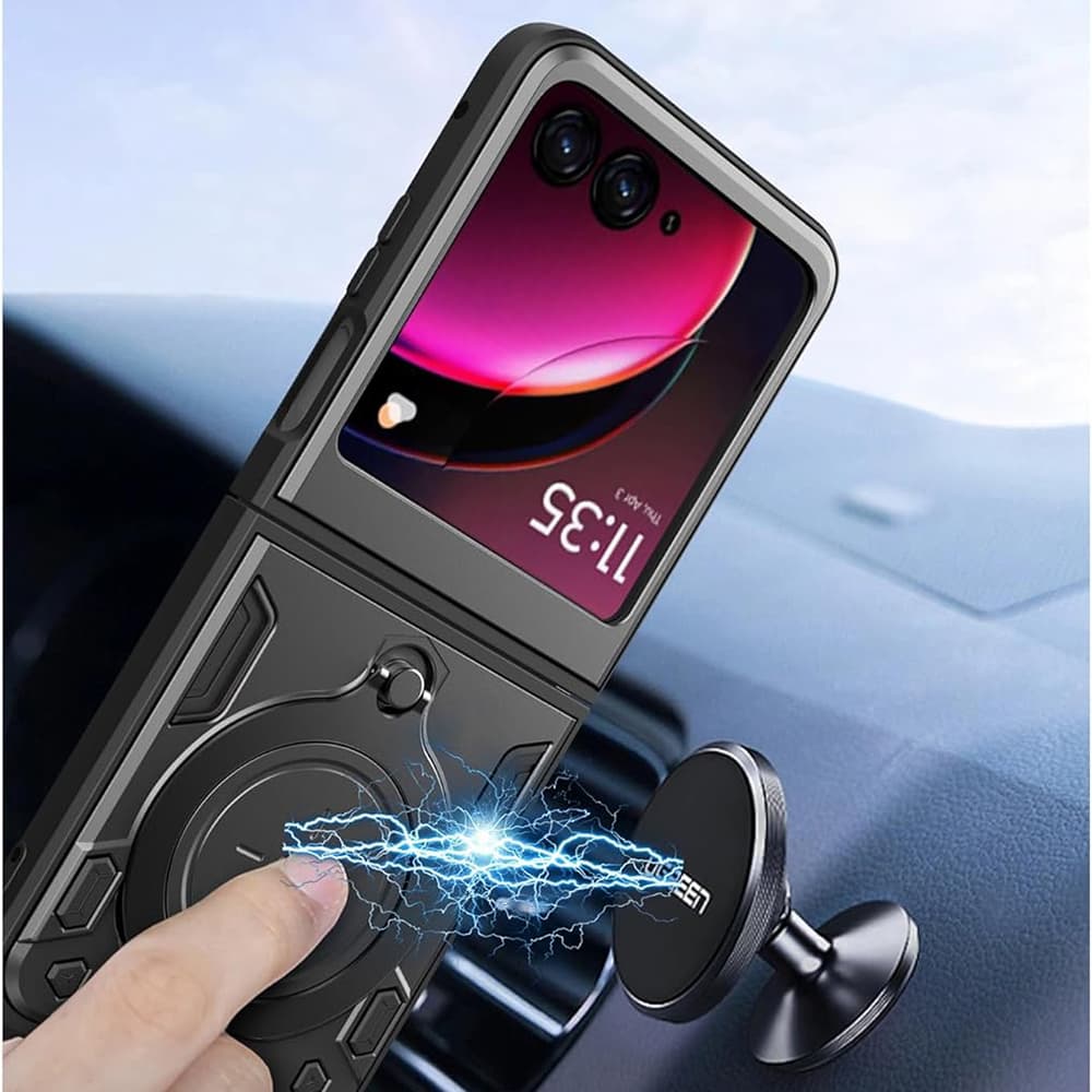 Techsuit CamGuard Pro kryt Motorola Razr 50 Razr 60 černý - náhled 4
