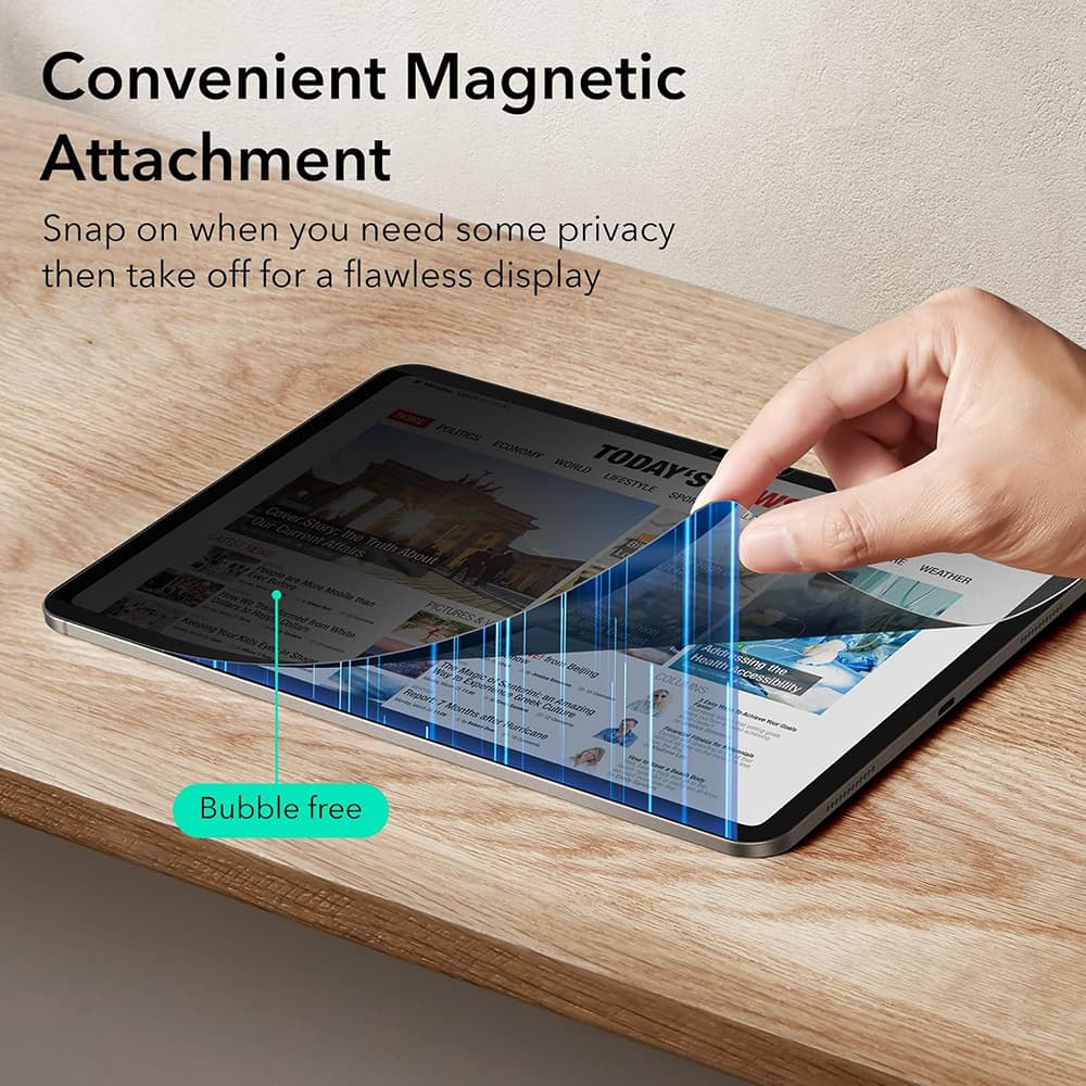 ESR Magnetická privátní fólie iPad Pro 11 (2024) (2025) - náhled 4