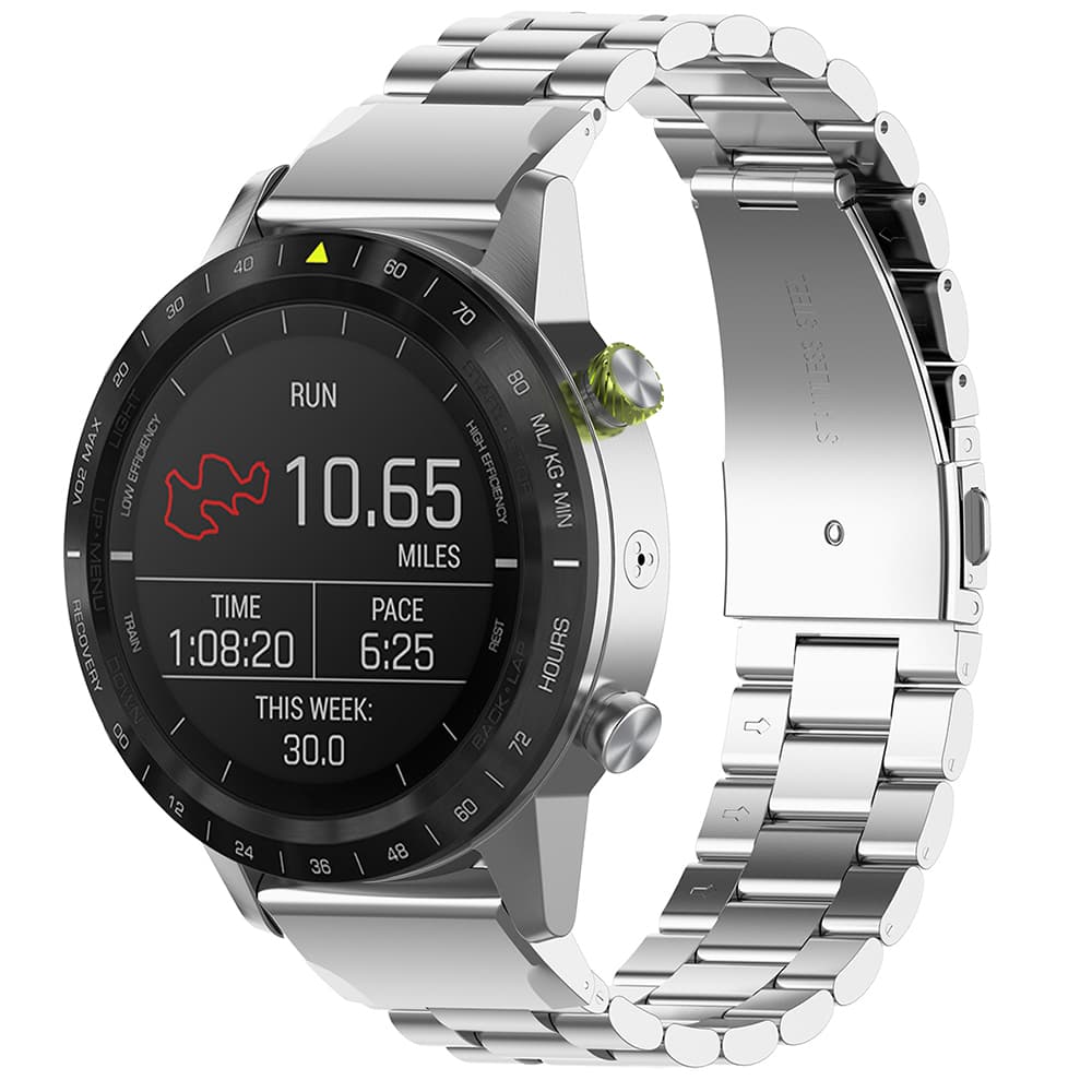 Techsuit - řemínek QuickFit 22mm (W010) - Garmin Fenix 5/5 Plus 6/6 Pro/7/Forerunner 945/955/970/Approach S60/S62 - stříbrný - náhled 4