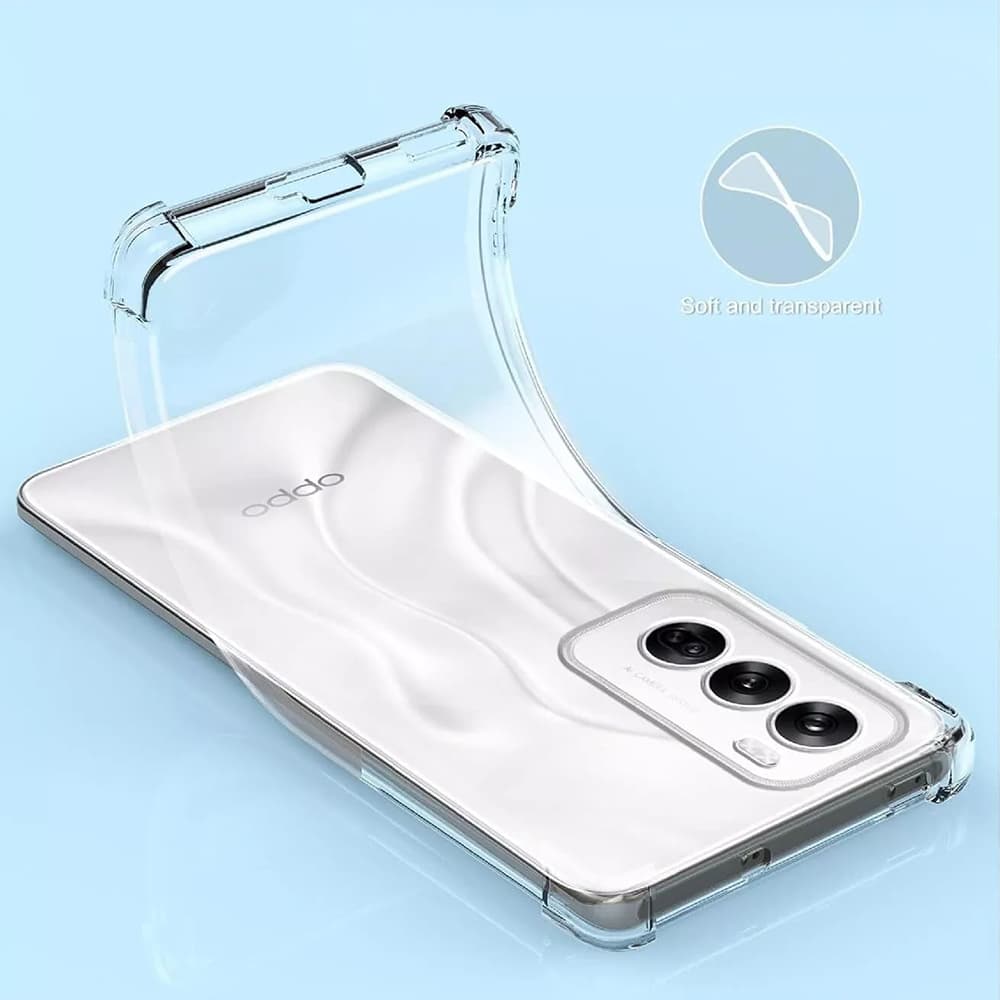 Techsuit Shockproof čirý silikonový obal Oppo Reno12 - náhled 4