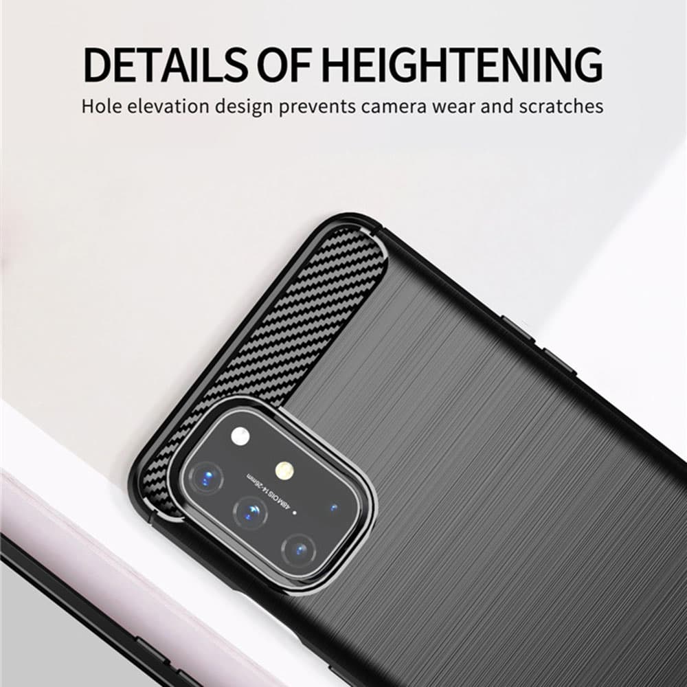 Techsuit Karbon Silikon OnePlus 9 Černý - náhled 4