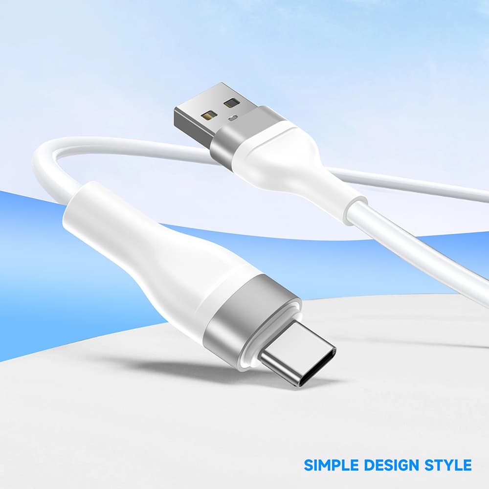 Lito Data Cable LD02C USB na Type-C Rychlé nabíjení 2.4A 1.2m Bílá - náhled 4