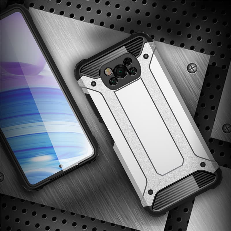 Techsuit Hybridní pouzdro Poco X3 X3 NFC X3 Pro Černá - náhled 4