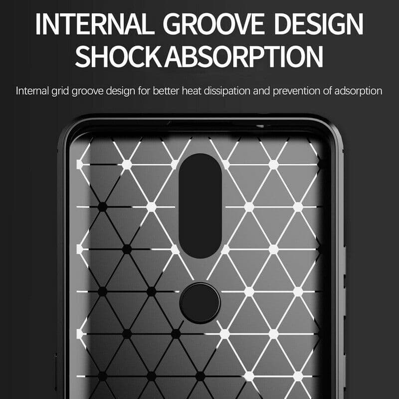 TechSuit Karbon Silikon Nokia 2.4 Černá - náhled 4